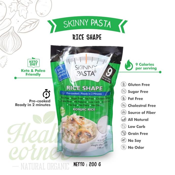 

Buruan beli] Skinny Pasta - Organik Konyaku Rice 200g Nasi Shirataki Organik Keto