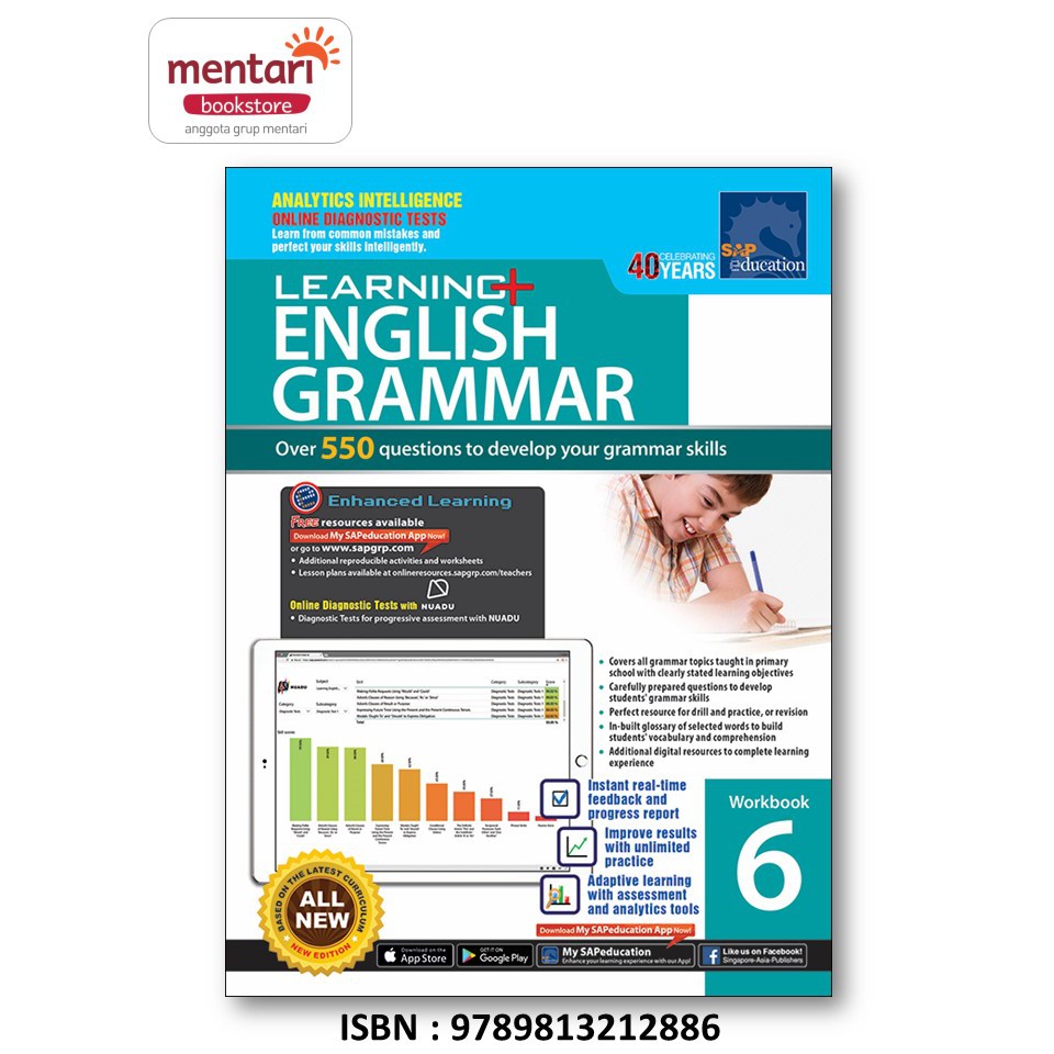 Learning English Grammar Workbook-Level 6