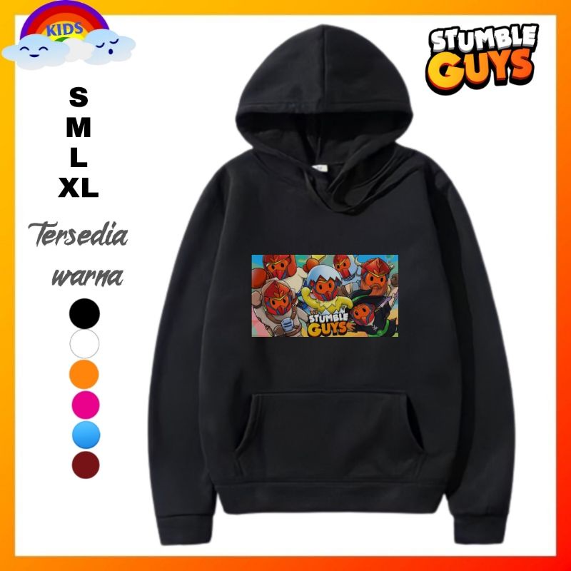 Stumble guys guy jaket hoodie sweater switer Anak stumble guys guy switer Jaket/Jaket stumble guys g
