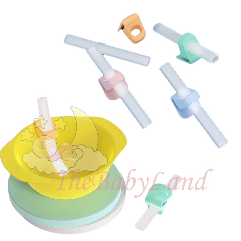 [1KG 81PCS] Babyland Sedotan Straw Clip / Clip and Straw Sedotan Anak / Sedotan Gelas Silikon