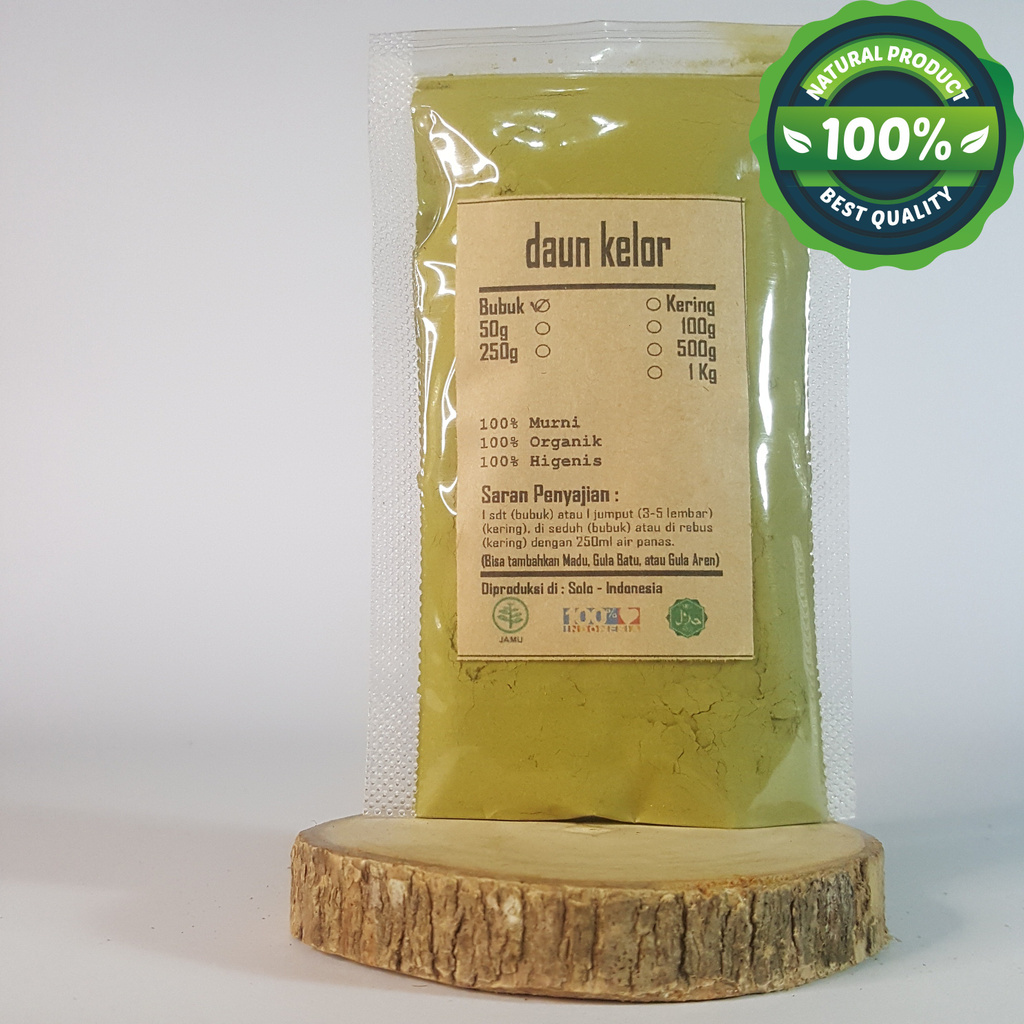 

DAUN KELOR BUBUK 50 GRAM - Moringa Oleifera - MURNI - JSR - REMP