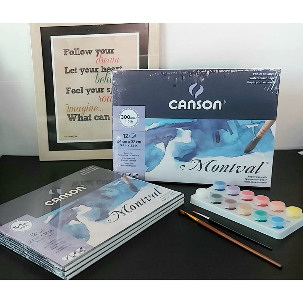 

CANSON MONTVAL AQUARELLE PAD 300GSM