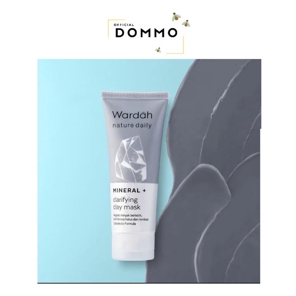 DOMMO - D8162 Wardah Nature Daily Mineral + Clarifying Clay Mask 60g | Masker Wajah