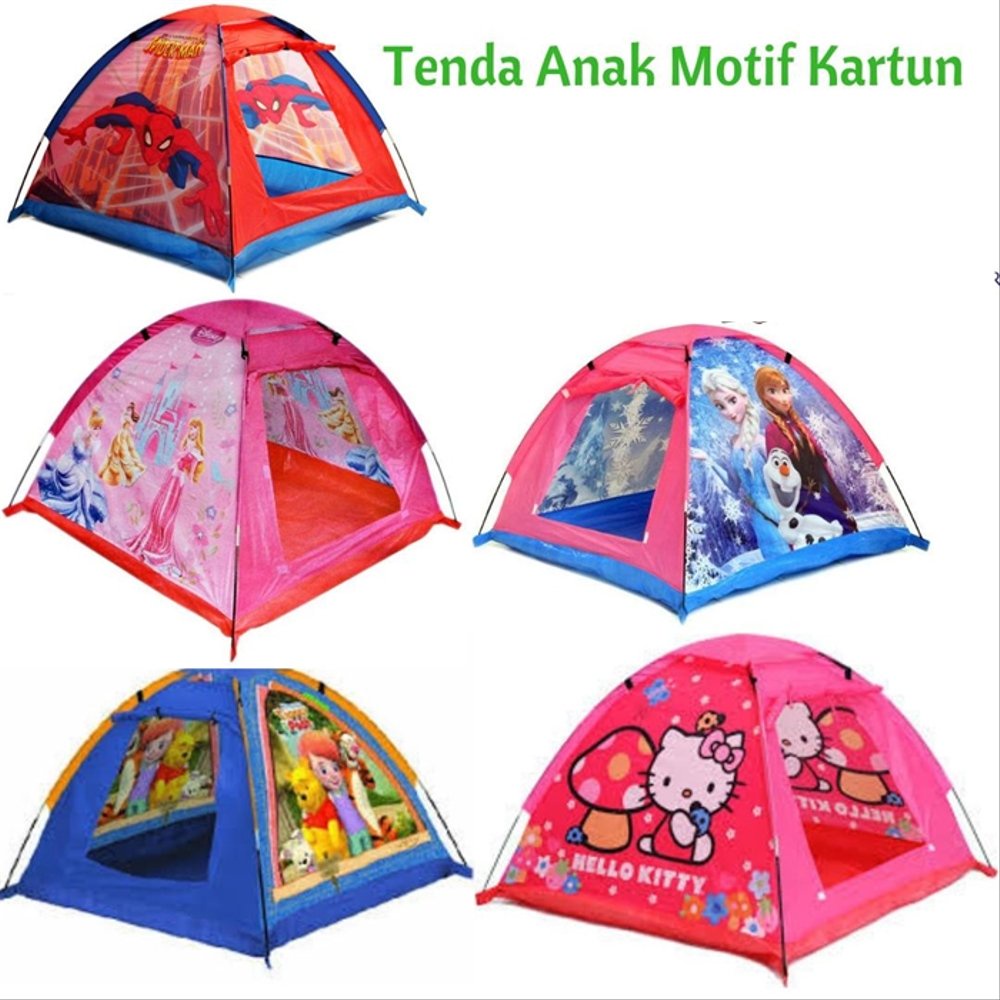 TENDA ANAK KARAKTER camping rumah bermain tenda lipat outdoor indoor