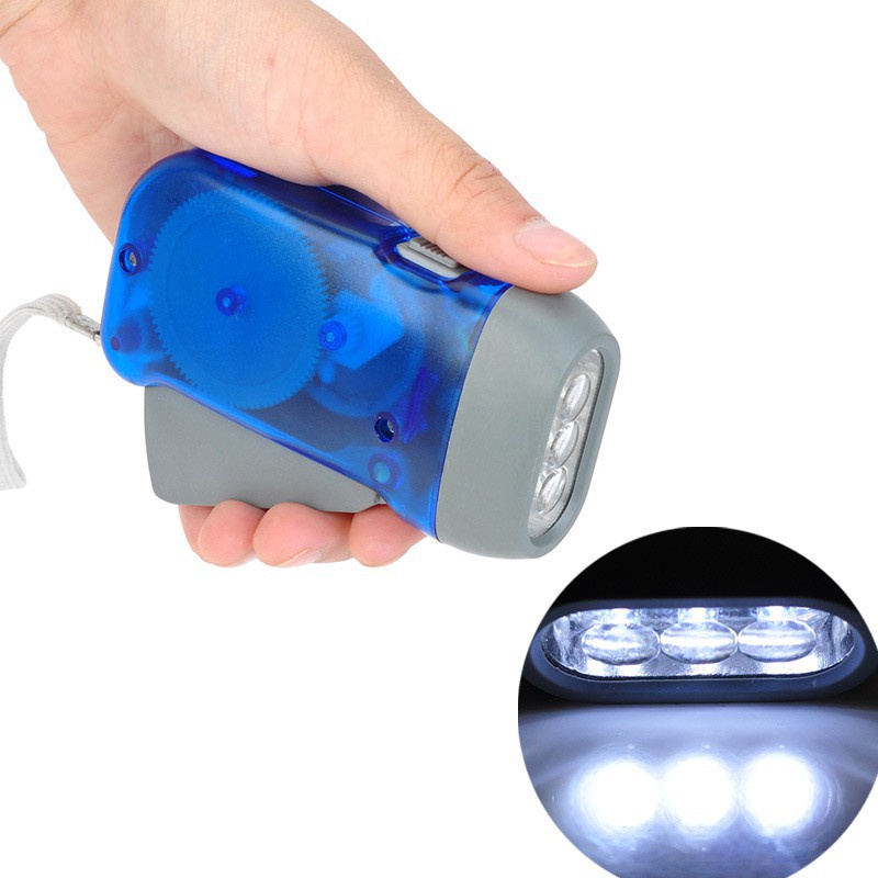 COD ✅ LAMPU Senter Pompa Tangan LED Tanpa Baterai Hand Press Emergency Flashlight