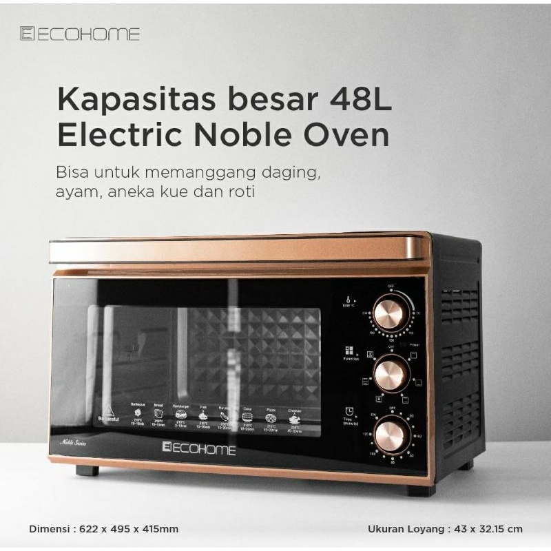 Oven Ecohome Noble 48L