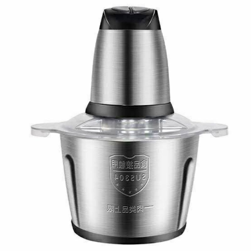 (2L) BLENDER DAGING STAINLESS / FOOD CHOPPER STAINLESS KUALITAS BAGUS