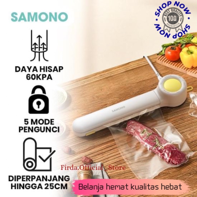 SAMONO VACUM SEALER FOOD SW-VSW60 100% ORI WHITE