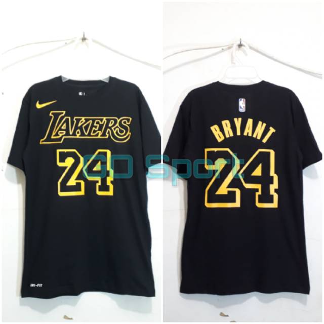 T-Shirt Kaos Basket NBA LOS ANGELES LAKERS KOBE BRYANT #24 #8 NIKE