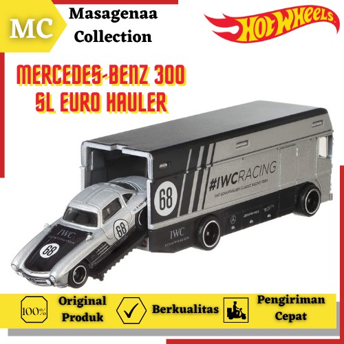 Mainan Mobilan Hot Wheels Hotwheels Hotwheel  Truck Truk Transport Pengangkut Mobil Balap Marcedes