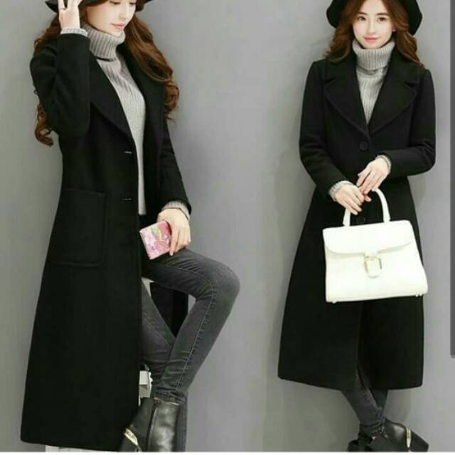 COAT KOREA PREMIUM - COAT - BLAZER WANITA - BLAZER COAT - COAT PREMIUM - LING COAT WANITA - LONG COA