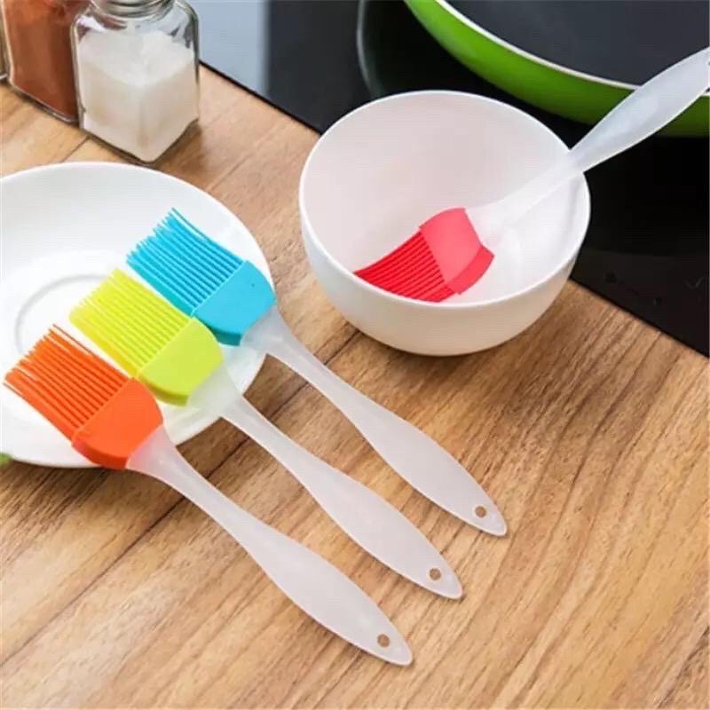 (SUN) KUAS KUE / MENTEGA SILIKON OLES TAHAN PANAS SILICONE BRUSH / KUAS BBQ DAPUR FOOD GRADE