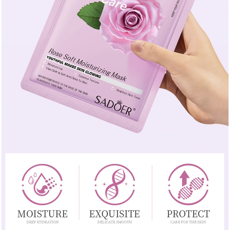 SADOER Plant Mask Natural Botany Fruits Facial Sheet Masker Wajah EM020