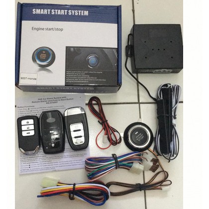 ENGINE START stop tombol button Passive Keyless Entry Alarm Car Remote PKE dari remote push system kunci mobil