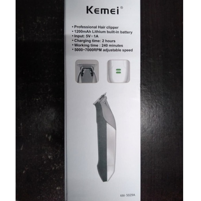 Kemei 5029A Mesin Alat Cukur Rambut Elektrik Hair Clipper 5029 KM5029A Original CAS USB