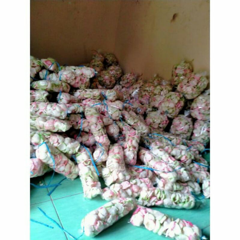 

krupuk goreng pasir rasa bawang kemasan mini