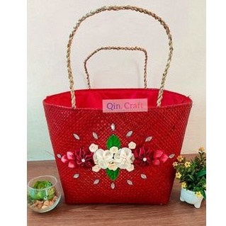

Tas PARCEL BAKUL M DD BUNGA tas hampers lebaran tas anyaman tas parsel goodie bag
