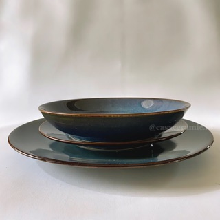 DINNER SET  PIRING  KERAMIK  PIRING  MAKAN SET  SERENA BLUE 