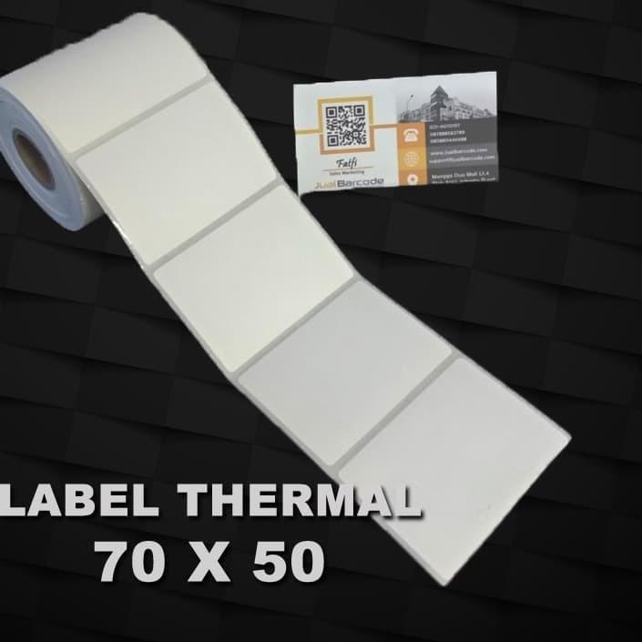 

Trendy Stiker Kertas Label Bare Thermal Ukuran 70x50mm - 70 x 50 mm ✔