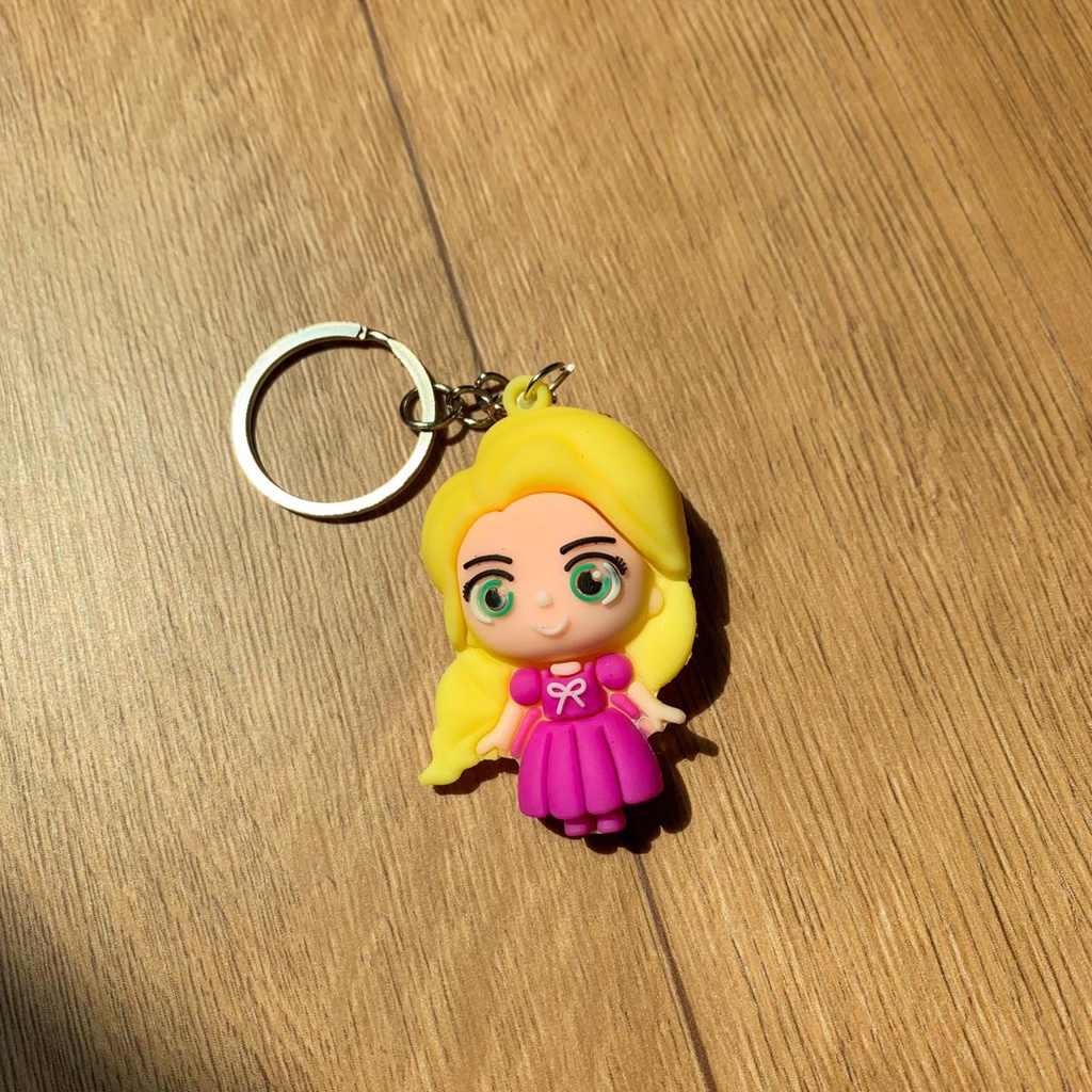 GANTUNGAN KUNCI DISNEY PRINCESS CINDERRELA RAPUNZEL BELLE ARIEL IMPORT TERMURAH SOUVENIR LUCU UNIK