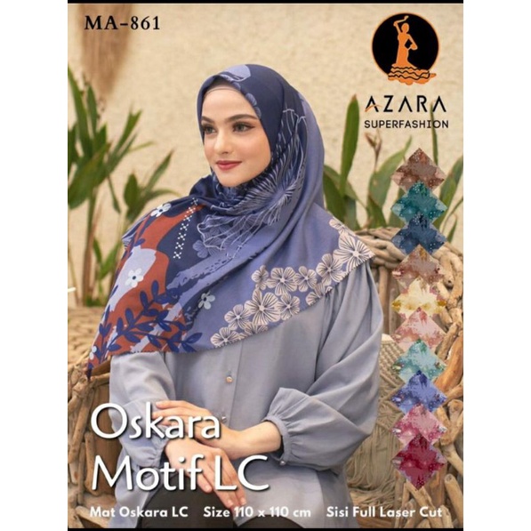 segi empat oskara motif Lc azara