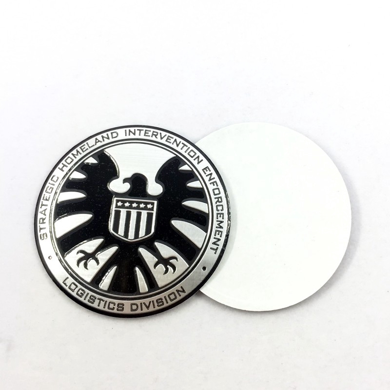 Stiker Emblem Model Avengers Shield s.h.i.e.l.d Logo Bahan Aluminium untuk Mobil