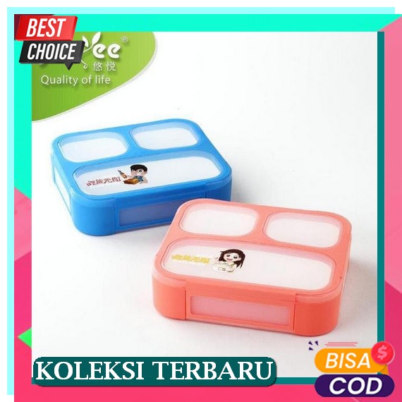 Kotak Makan Letyeah 4 Gird Lunch Box 304 Stainless Steel Kotak Makan Gratis Mangkuk Sup(R7E6) Lunch 