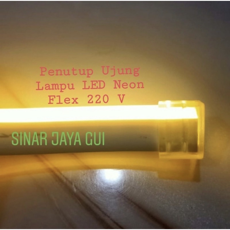 Penutup Lampu LED Neon Flex/ Penutup Ujung Lampu LED Neon Flex