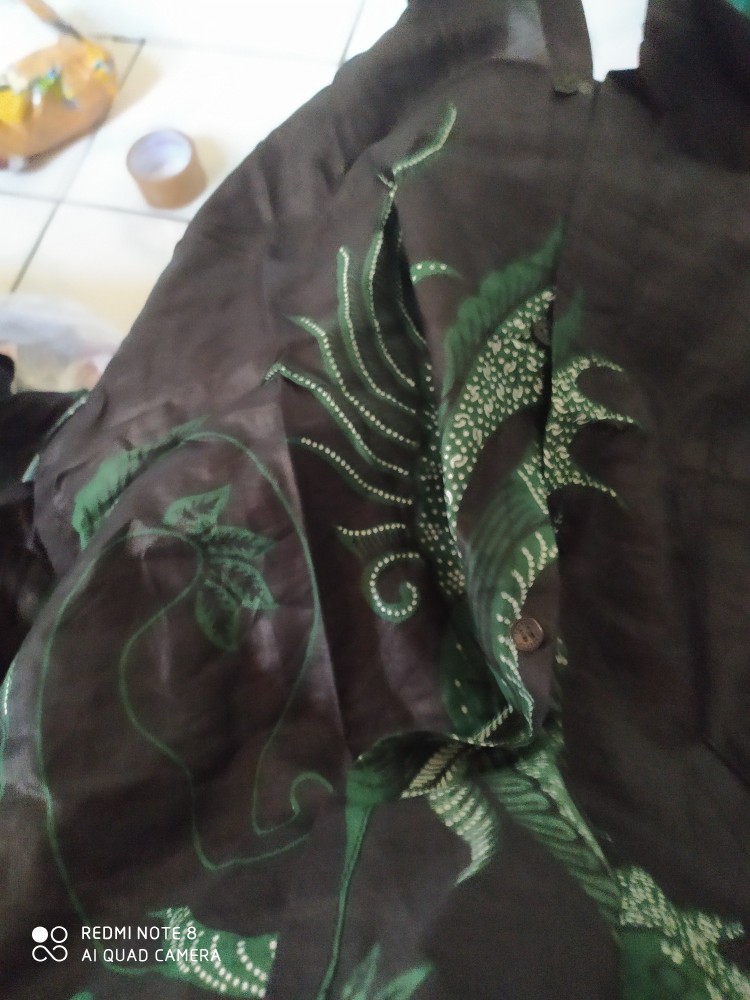 Bswart Batik Hrb026 Kenongo Hem Pendek Padi Pekalongan M L Xl Batik Pria Murah Modern Grosir