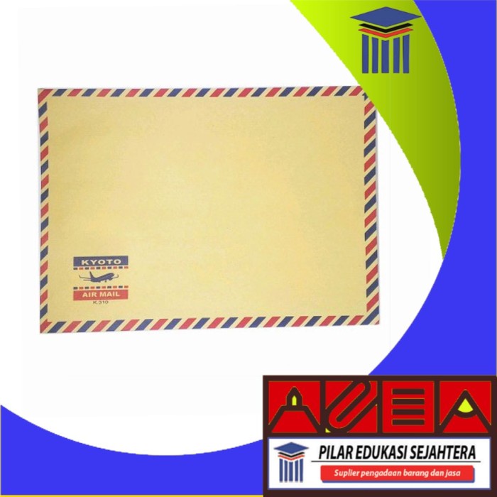 

ENVELOPE / AMPLOP COKLAT AIRMAIL KYOTO TALI 312 MURAH