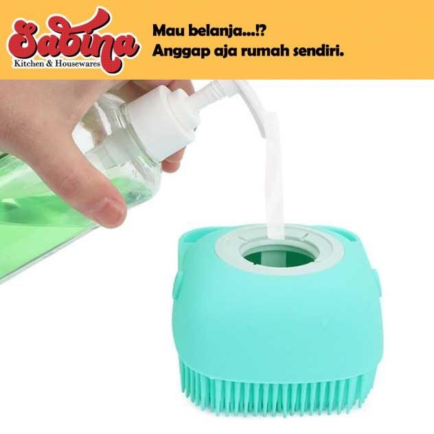 Sikat Mandi Badan Bath Brush Soap Container 80ml BWOHOPS