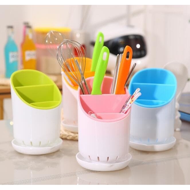 NA - HOLDER SENDOK - HOLDER PISAU - CUTLERY DRAINER ORGANIZER - RAK PISAU