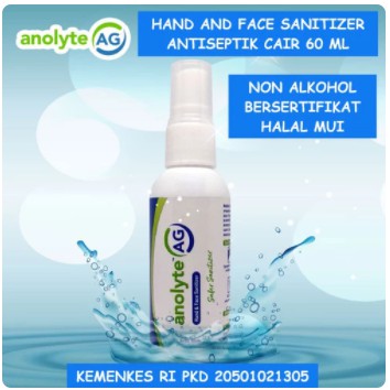 HAND SANITIZER MURAH DAN AMPUH - ANOLYTE AG (HOCL) 60ml FOOD GRADE