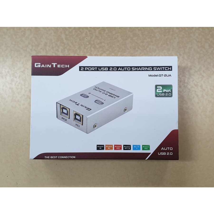 GainTech USB 2.0 Auto Sharing Switch - 2 Port / 4 Port