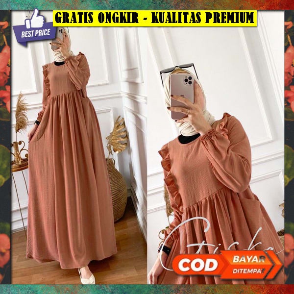 Arsana Dress / Gamis Terbaru 2023 Modern Lebaran Ibu Muda / Gamis Terbaru 2023 Modern Lebaran / Gami