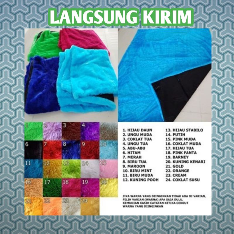 SARUNG KARPET BULU RASFUR UKURAN 200X150