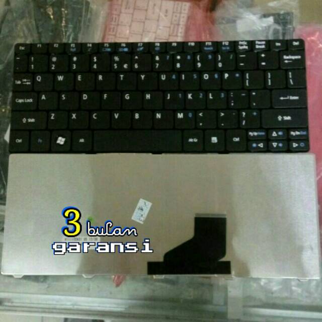 Keyboard acer aspire one D255 D255E D257 D260 D270 532 AO532H AO255 AO257 HITAM , KEYBOARD ACER