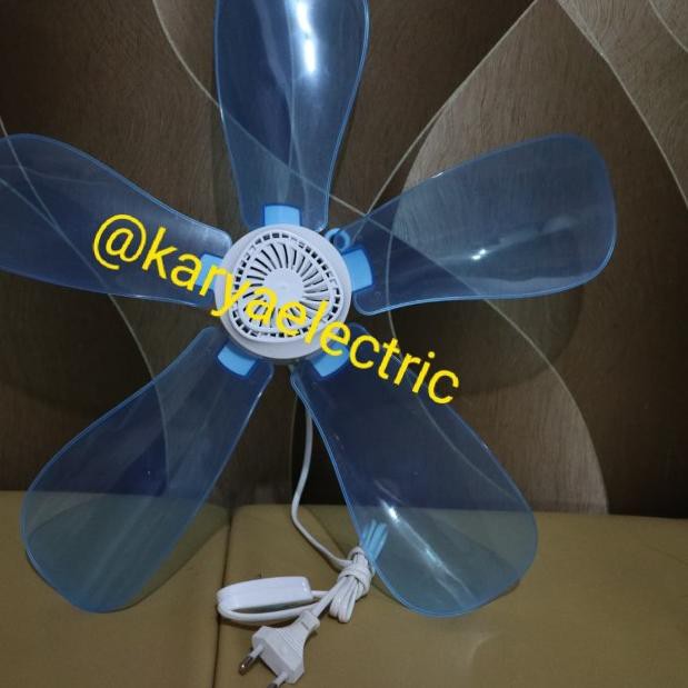 ♗ Kipas Angin Gantung Sivicom 5 BALING 28watt - BIRU ❀