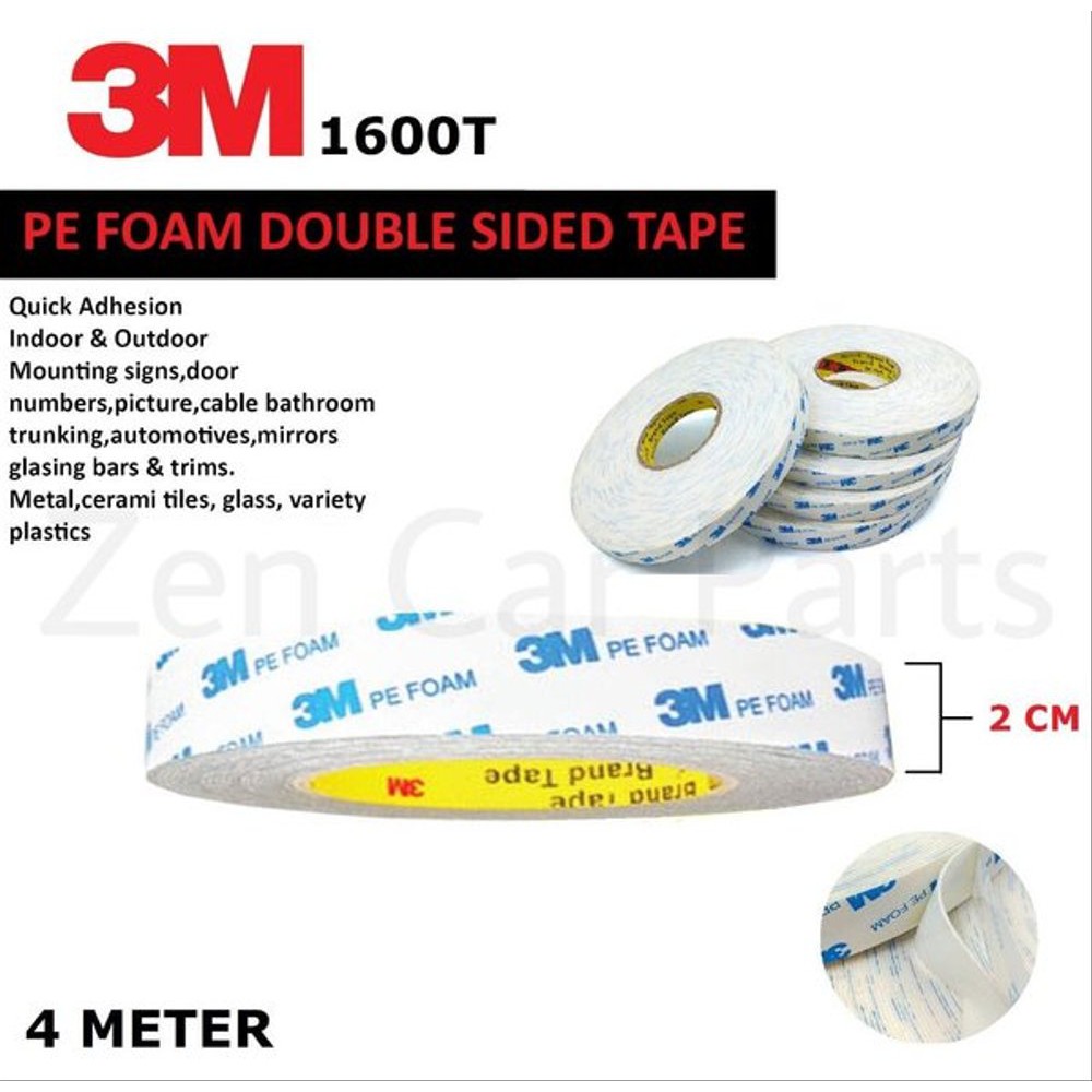 

Dijual DOUBLE TAPE BUSA 3M PE FOAM TAPE 2CM X 4METER Perekat Mobil Motor terbaik