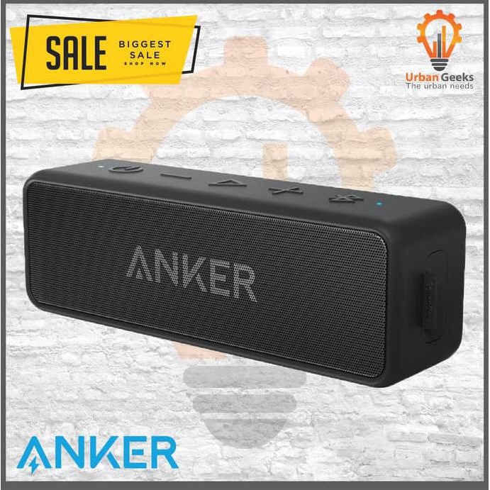 Super Sale Anker Soundcore 2 Portable Bluetooth Wireless Speaker Water Resistance Ready Stock