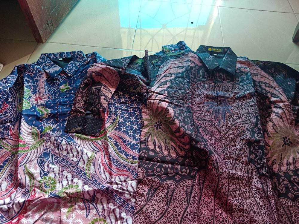 Batik Pria Sumitro Purple Full Furing Katun Halus Size M-xxl High Quality