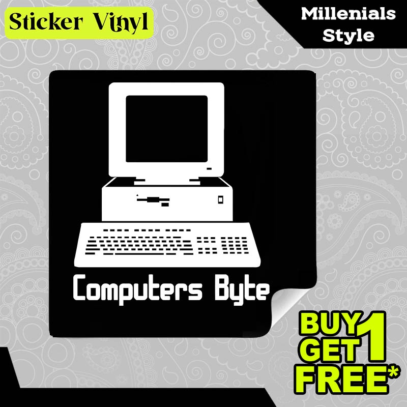 

Stiker Sticker Computers Byte Gambar Unik Desain Keren dan Kekinian Aesthetic Bahan Vinyl Satuan Anti Air
