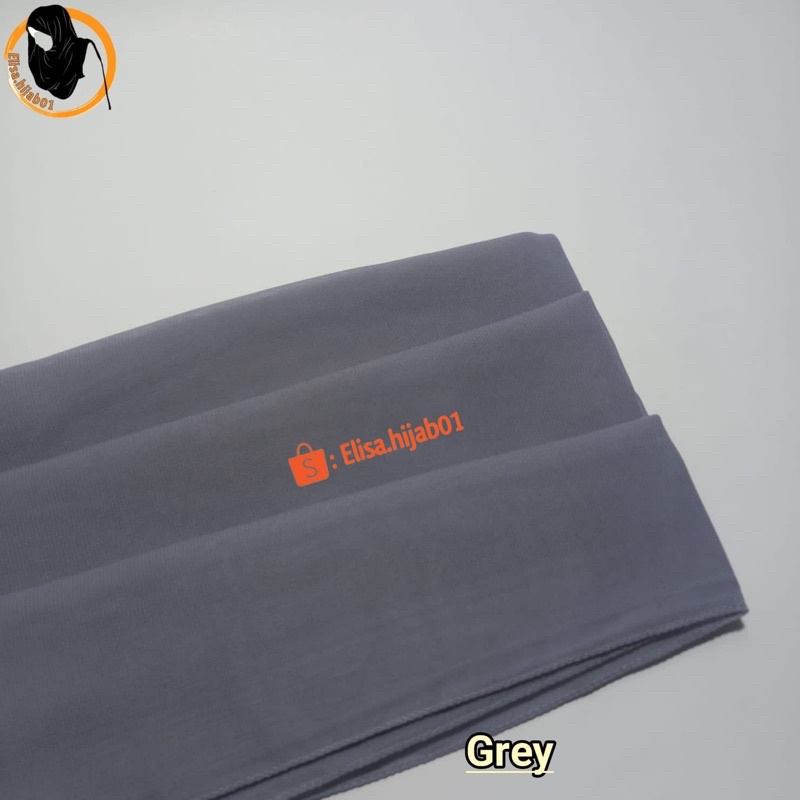 [ COD ] Hijab Bella Square Premium Hijab Segiempat-Grey