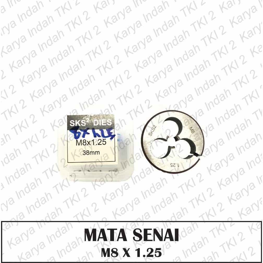 Mata Senai M8 x 1.25 Drat Luar Baut Mata Snei Snai Dies Head M8x1.25
