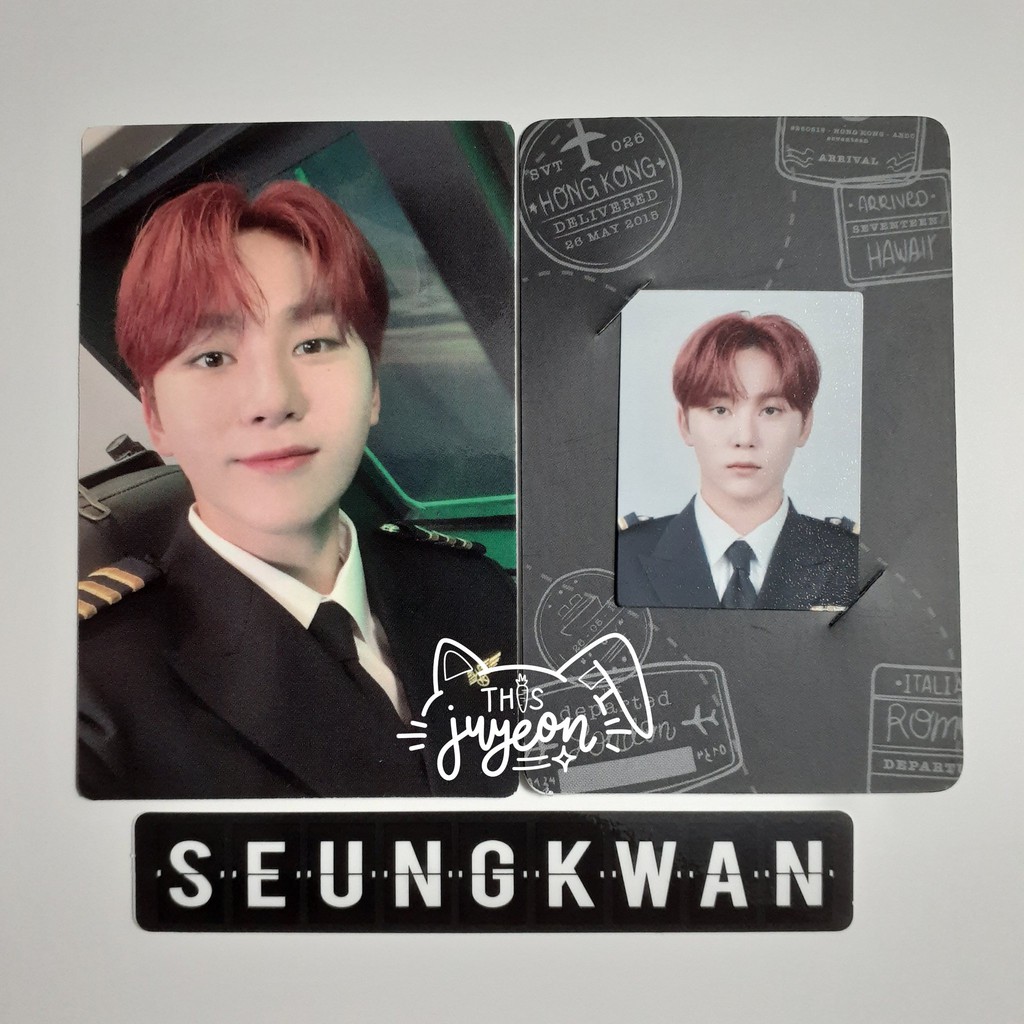 Seungkwan Membership Kit 2021 Seventeen Pilot Set Photocard