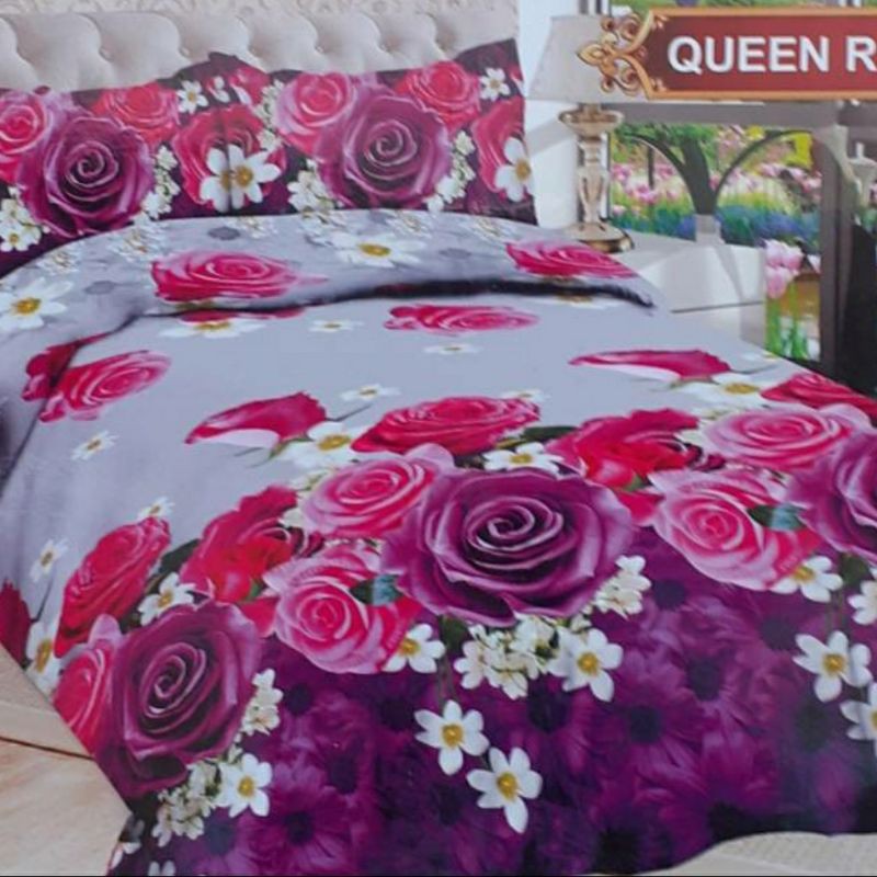 Jual Bed cover bonita sprei karet no 2 uk 160x200 Queen Rose | Shopee