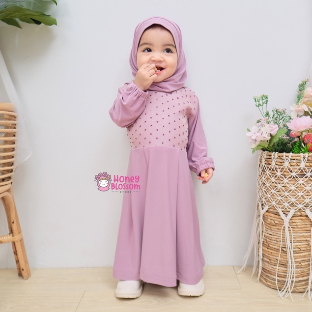 HONEYBLOSSOM gamis bayi perempuan 1 tahun / gamis bayi alesha series / gamis bayi perempuan