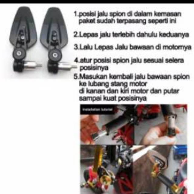 Spion Jalu Oval Cnc Nmax Aerox Vario 150 PCX Lexi Vespa Honda ADV Spion Jalu Oval model RIDE IT