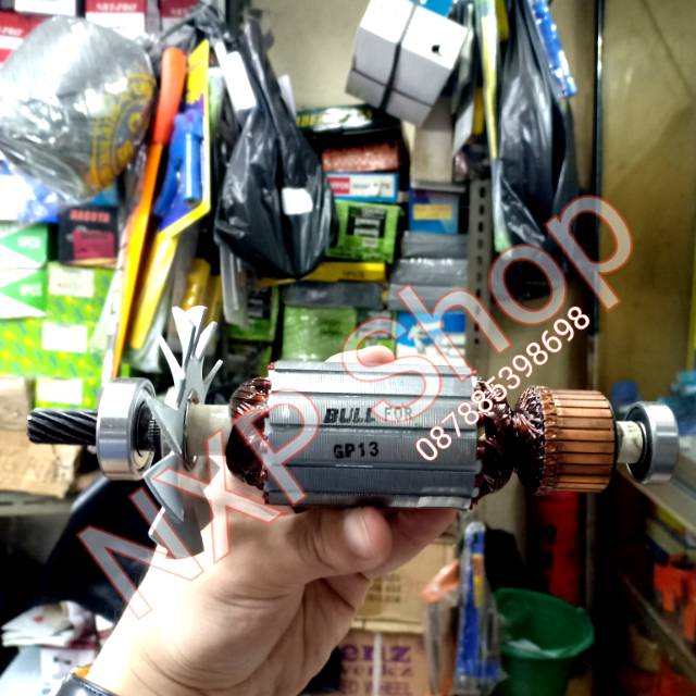 Armature mesin grinda GP13 angker angkur anker GP 13 sparepart mesin grinda hitachi gerinda gurinda