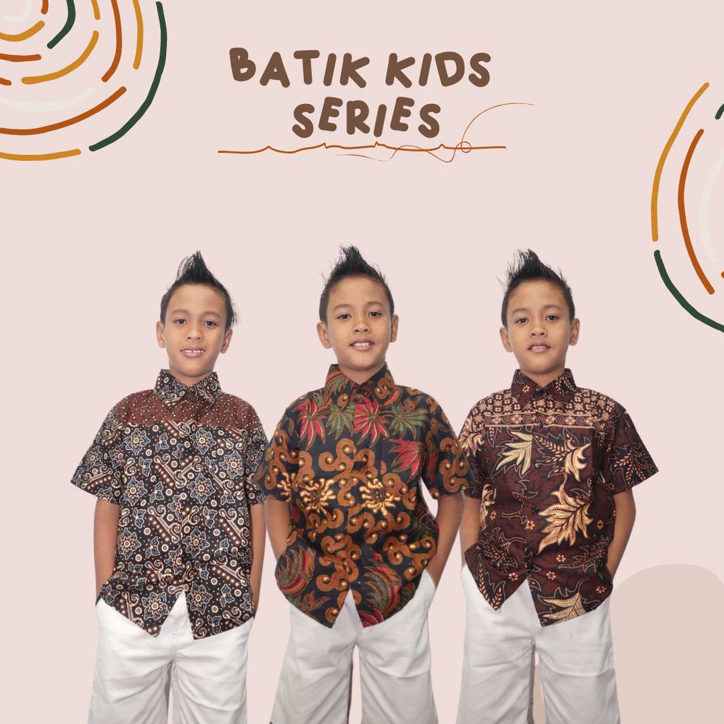 Kemeja batik anak Kemeja anak batik Kemeja anak laki laki - Baju Batik Anak Laki Laki 1 - 12 Tahun